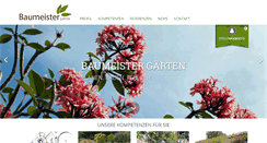 Desktop Screenshot of baumeister-gaerten.de
