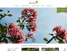 Tablet Screenshot of baumeister-gaerten.de